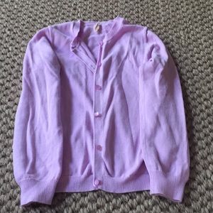 Cardigan - cotton Lilac